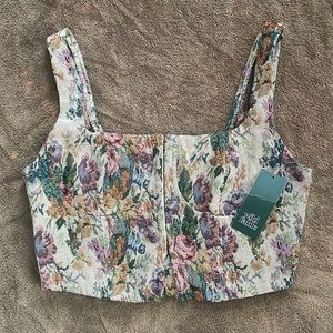 Wild fable target crop corset stop with floral print!